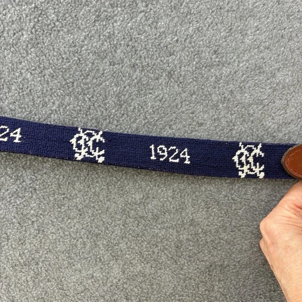 Smathers Branson Boys Medium‎ Navy Needlepoint Congressional Country Club Preppy